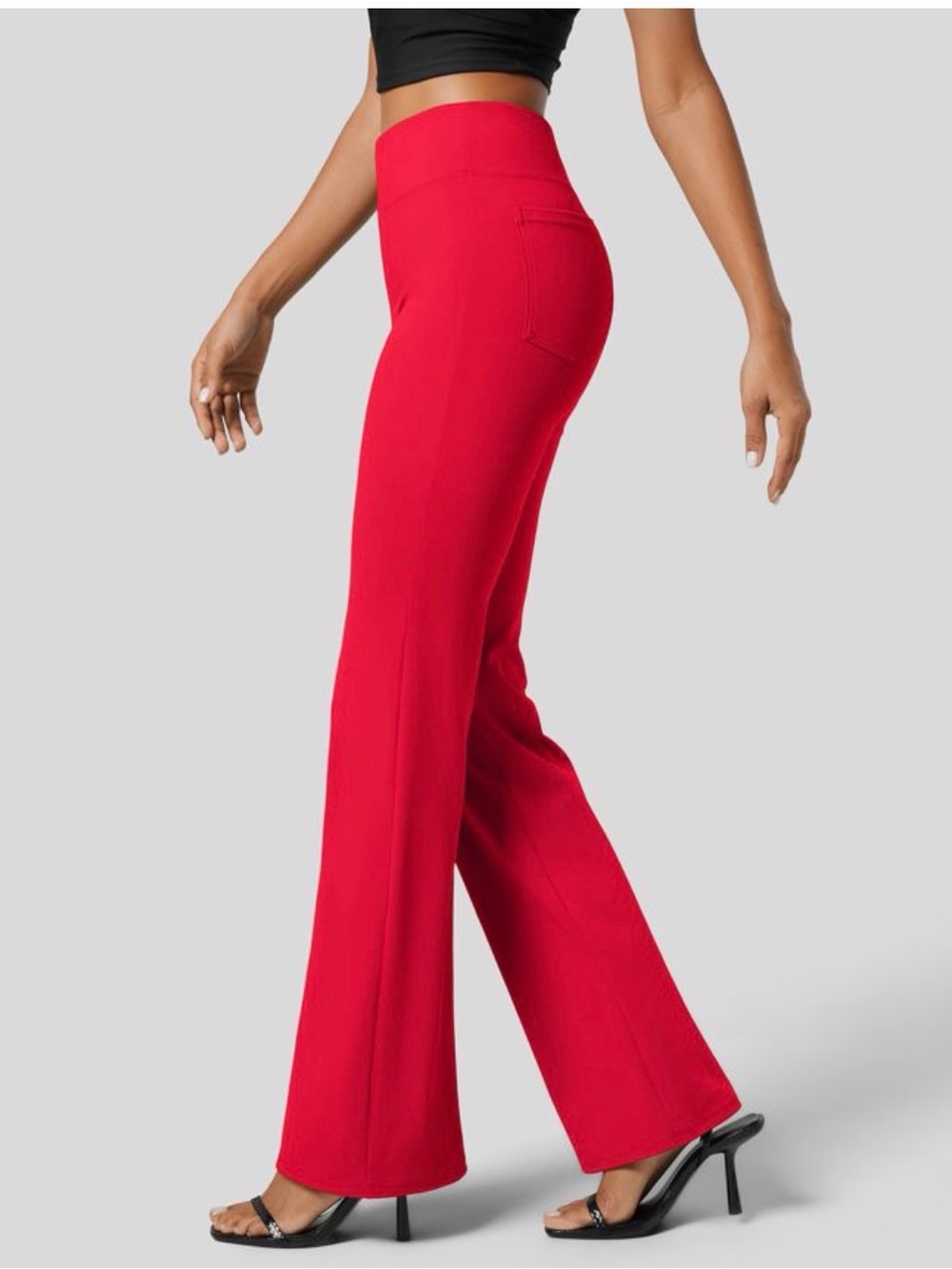 Halara Flex™ SculptKnit High Waist Back Side Pocket Slight Flare Work Pants